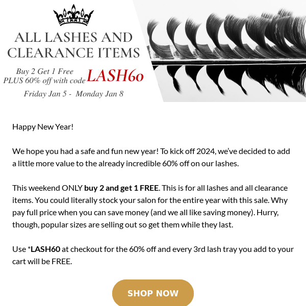 😮 60% Off and FREE Lashes? YES!