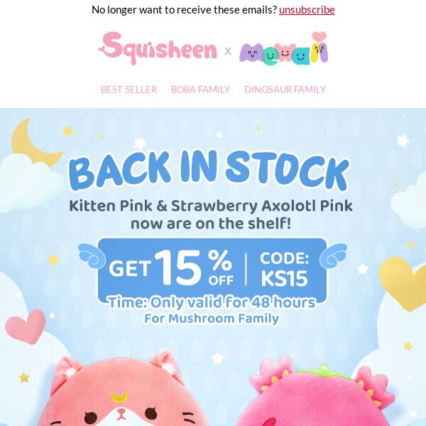 👏Back In Stock: Strawberry Axolotl Pink is Here with 15% Off!