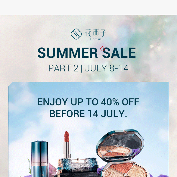 SUMMER SALE: Up to 40% Off✨