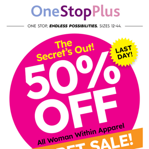 FINAL HOURS: 50% off ALL Woman Within apparel