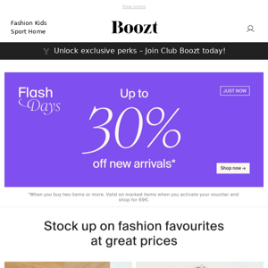 Up to 30% OFF NEWS!