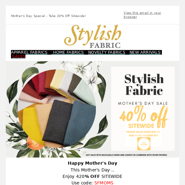 Gift for mom? We got you! 40% OFF Sitewide