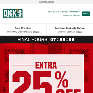 Don't scroll past THIS! There's an extra 25% off select clearance