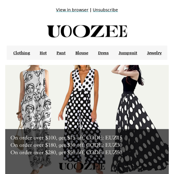 Spot On: UOOZEE August New Arrivals