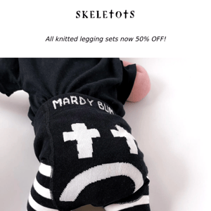 SALE! NOW 50% off knitted legging sets & 70% off cord coats!