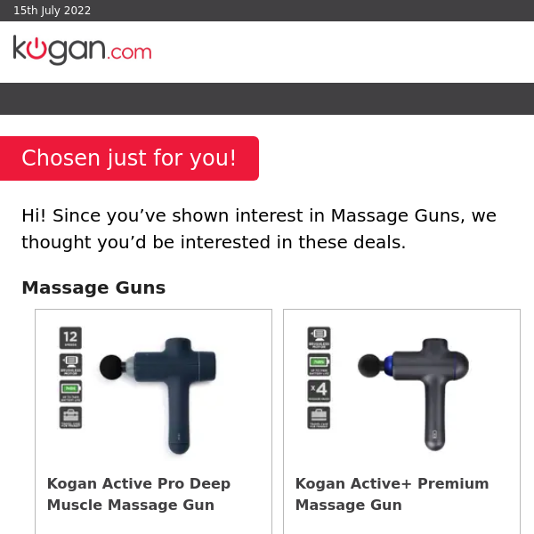 Discover our top Massage Guns picks