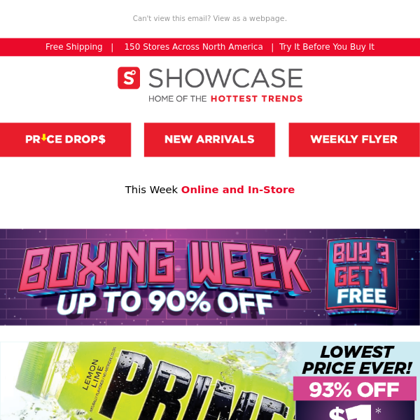 Boxing Week Begins NOW – Up To 93% Off