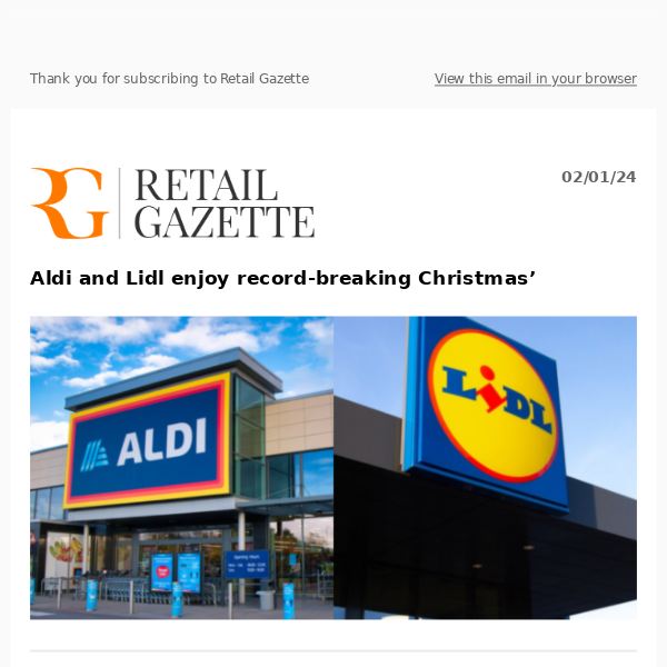 Aldi and Lidl enjoy record-breaking Christmas’