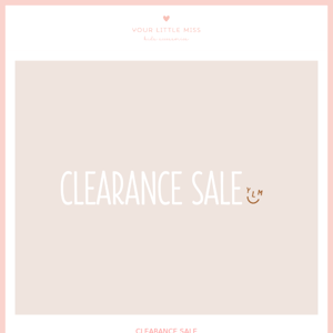 ❗️ Clearance Sale ❗️