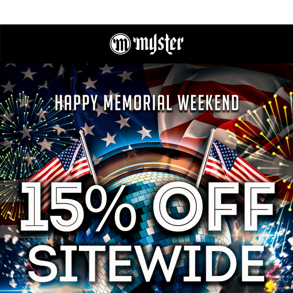 Memorial Weekend Sale 🇺🇸 15% Off Sitewide!