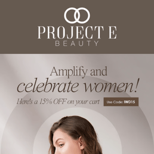 🎊 Amplify and celebrate women! Here's a 15% OFF on your cart