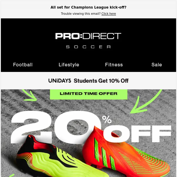 20% Off Pro:Direct Soccer COUPON CODES → (12 ACTIVE) Sep 2022