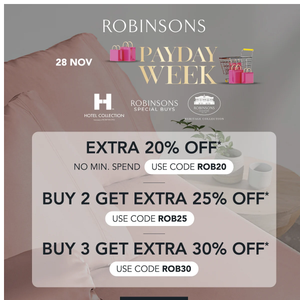 🤑 Cha-Ching! Payday Week Deals: Grab More, Save More at Robinsons!