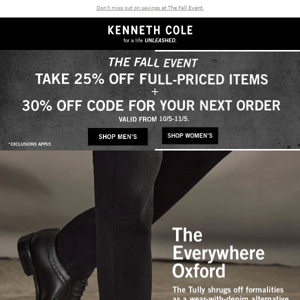 25% OFF THE EVERYWHERE OXFORD