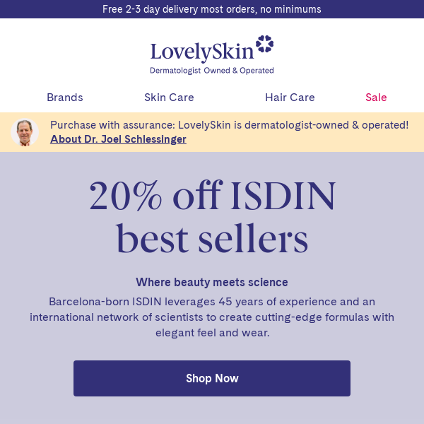 Final 24 hours: 20% off ISDIN best selling products!