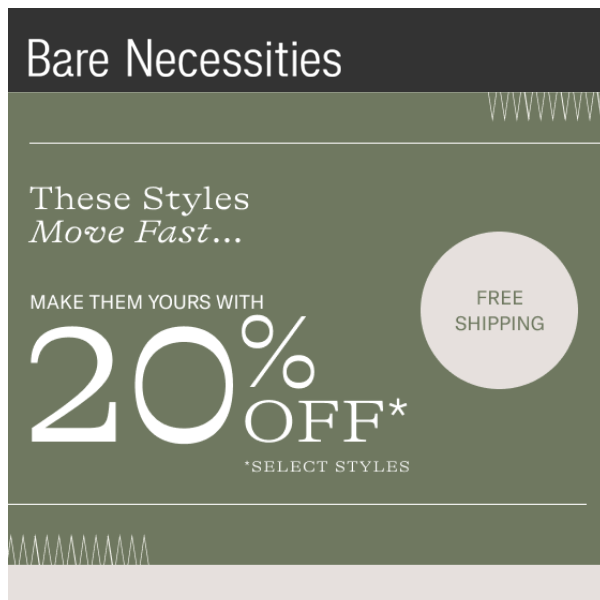 Your Items Are 20% Off