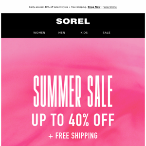 Skip the line for our Summer Sale