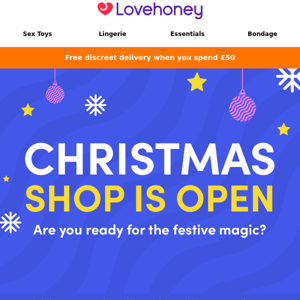 Discover Lovehoney Christmas | Festive treats inside 👀