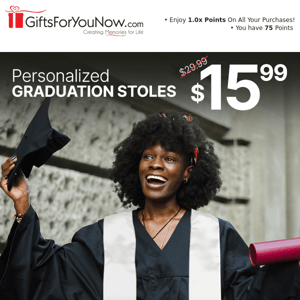 🎓 $15.99 Personalized Graduation Stoles
