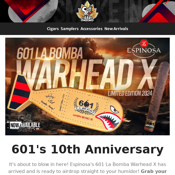 Celebrate 10 Years of Warhead from 601 Cigars