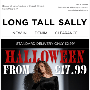 Shop Halloween looks from £17.99