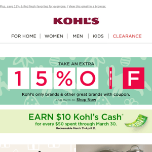 Treat yourself to Kohl’s Cash + explore our new home collection ✨