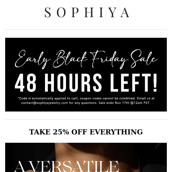 48 HOURS LEFT to shop the Sale! 😱