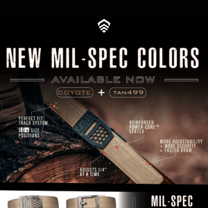 New Mil-Spec Straps Now Available!🚨🇺🇸
