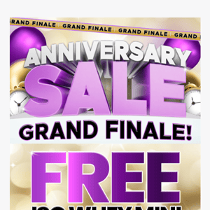 🎂 Anniversary Sale Grand Finale! 30-70% Off + Extra 15% Off!