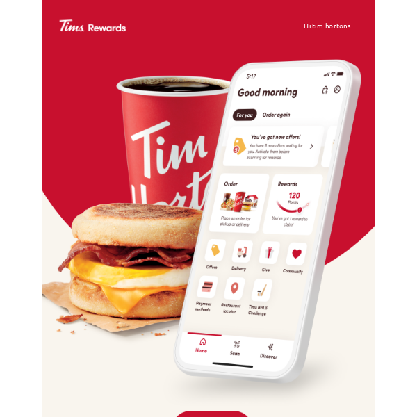    Tims app is where it's at 📍 