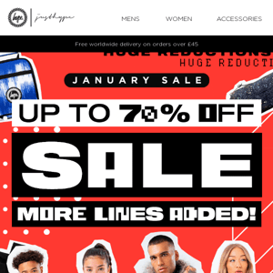 More Lines Added to the HYPE. January Sale!