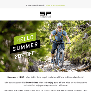 SP Connect | 😎 Summer is here - Enjoy 20% Off!