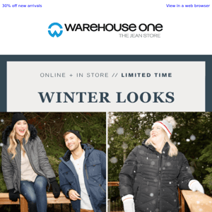 Stay warm with 40% off winter outerwear and accessories