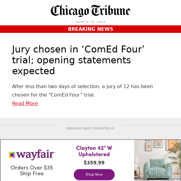 Jury chosen in ‘ComEd Four’ trial; opening statements expected 