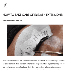 HOW TO TAKE CARE OF EYELASH EXTENSIONS? 🤔