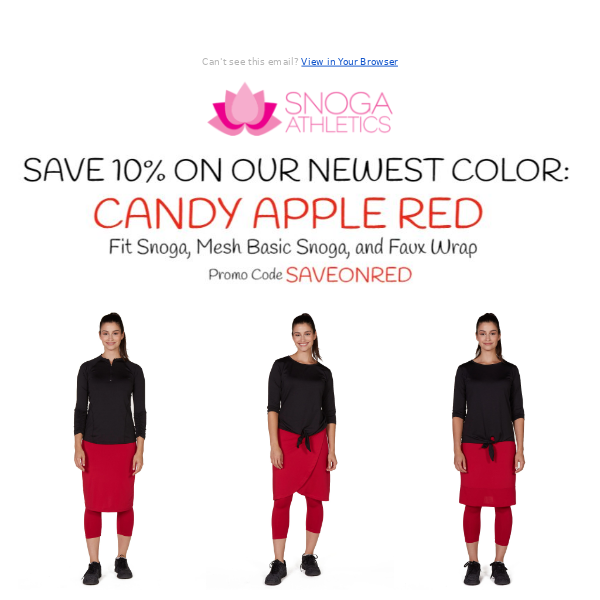 Save 10% On Our Hot New Color - Candy Apple Red 🍎