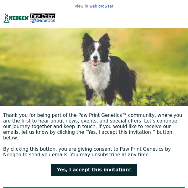 Stay Connected with the Paw Print Genetics® Community.