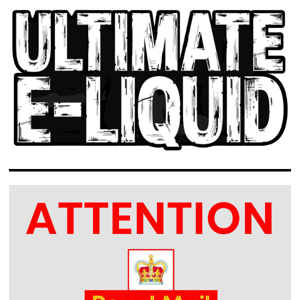 Ultimate Juice 5 new flavours and royal mail strike info!