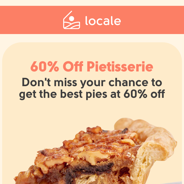 60% OFF Pies 🥧