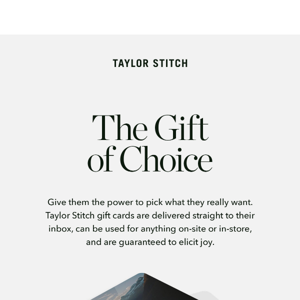 The Gift Of Choice