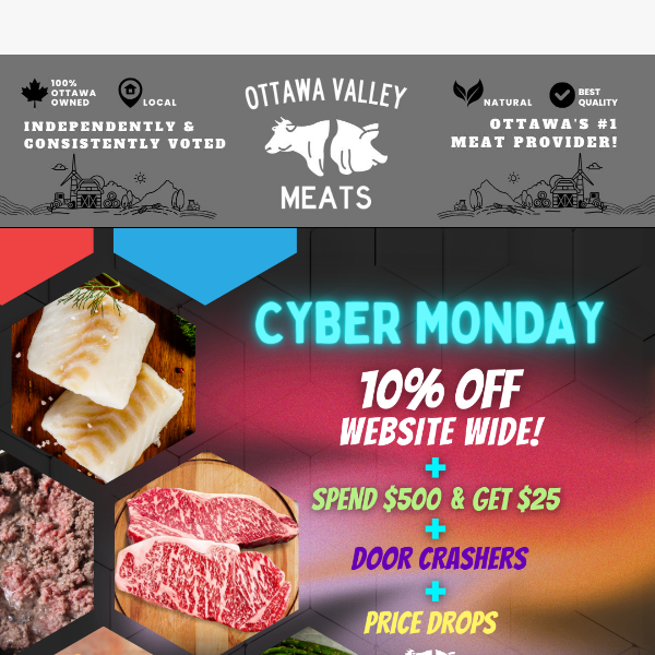 24 HOURS Cyber Monday for MEAT?!? Yes! 🥩