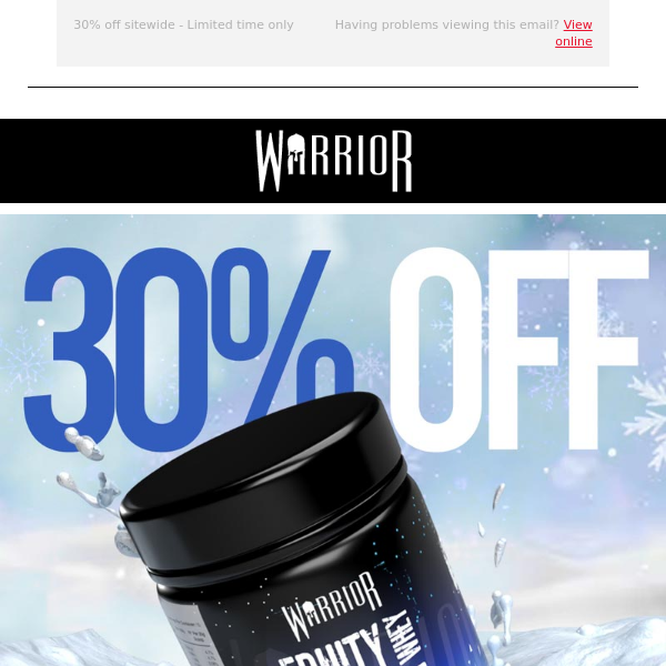 Boxing Day means savings at Warrior
