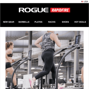 Just Launched: Rogue | Woodway Curve LTG Treadmill From 2023 NOBULL CrossFit Games & Nike Metcon 9