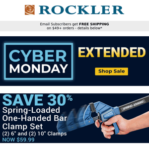 Clamp Down On Cyber Week Savings!