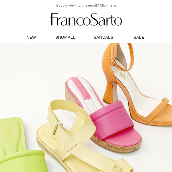 Gionata's July must-haves: Colorful sandals perfect for getting away