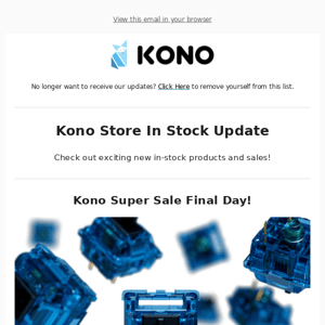 GMK Rainy Day in Stock, Kono Super Sale Final Day! - Kono Store In Stock Update