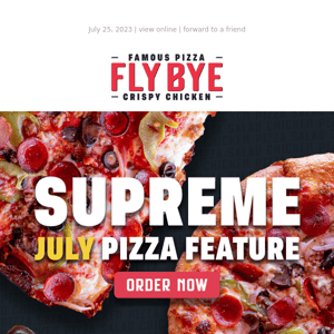 ​The SUPREME pizza is almost gone 🤤