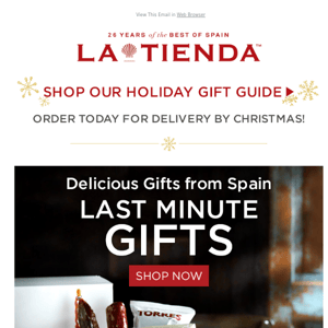 Tasty Last Minute Gift Ideas from Spain! Order Now for Christmas Delivery