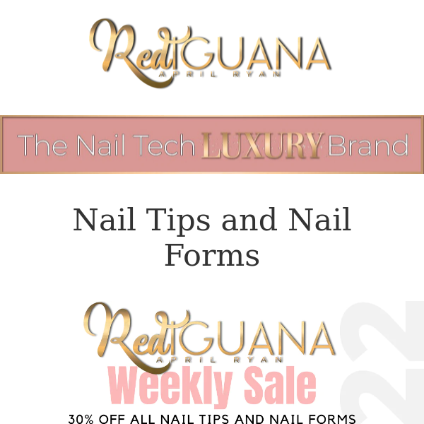 30% OFF ALL NAIL TIPS AND FORMS