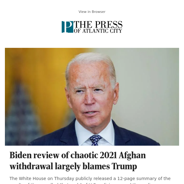 Biden review of chaotic 2021 Afghan withdrawal largely blames Trump